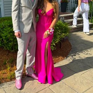 Hot Pink Prom Dress